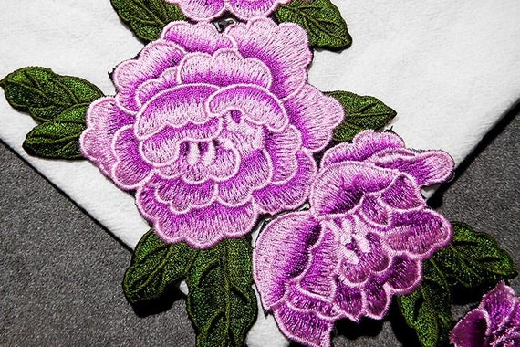 Embroidery Flower Iron on Patches 