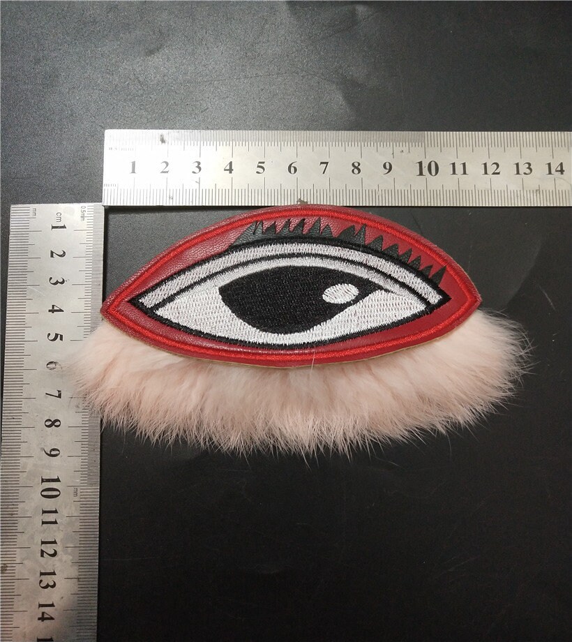 A Pair of Eye Embroidered Applique Patchembroidery Fur Eyes Etsy