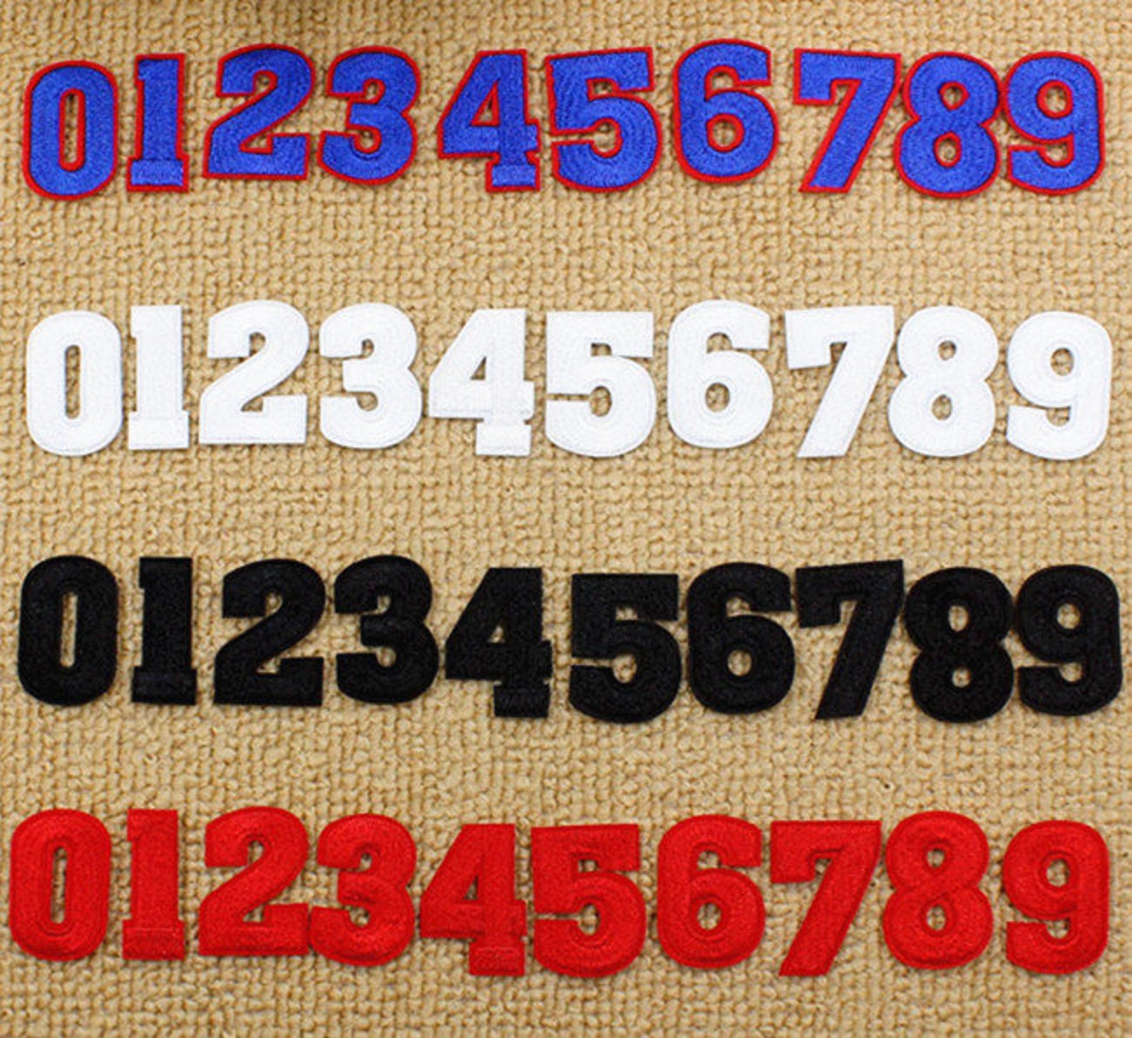 Colorful Embroidered Iron on Numbers Applique Patchiron on Etsy