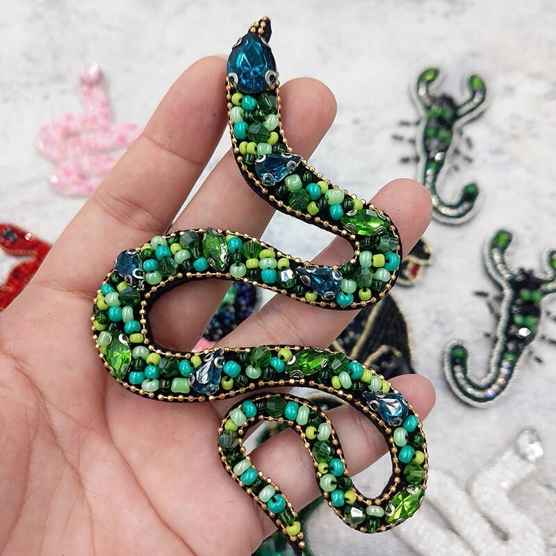 thumbnail image 2 of Jojofuny 2pcs Eye Shaped Rhinestone Iron-on Patches With 2 of 13