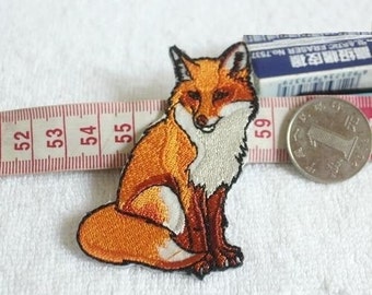 Fox Embroidery Iron On Applique Patch,Embroideried Patch Supplies for Coat,T-Shirt,Jeans,Decoration Iron on Appliques Patches