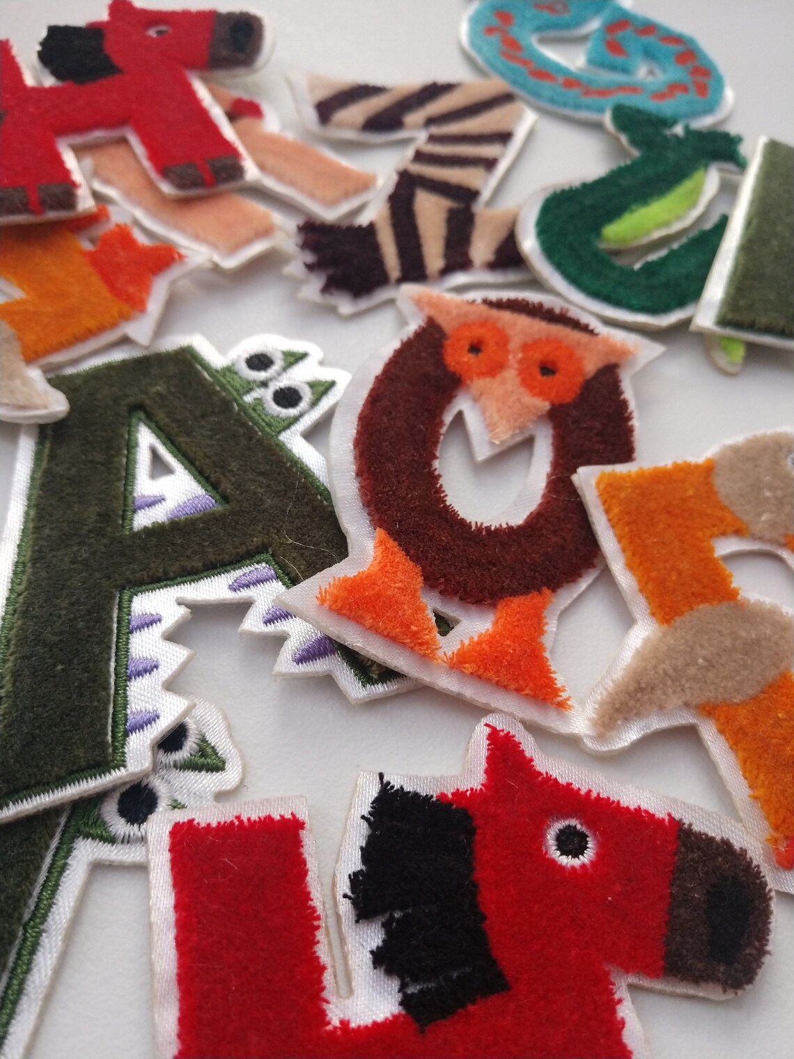 Colorful Embroidered iron on Letters Applique PatchIron On | Etsy