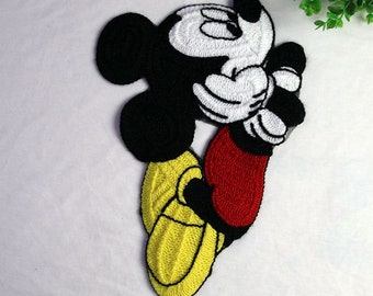 Large Cartoon Embroidered Applique Patch,Embroidery Mickey Patch for Clothing,T Shirt and Jeans Costume Decorative Appliques Patches