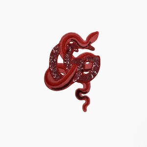 Snake Embroidery Sequined Applique Patch,Paillette Patch,Sequins Snake Patch Supplies for Coat,T-Shirt,Costume Decorative Patches