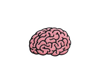 Brain Embroidered Iron On Applique Patch,Embroidery Brain Iron on for T-shirt,Coat or Jeans Decorative Embroidery Iron On Patches