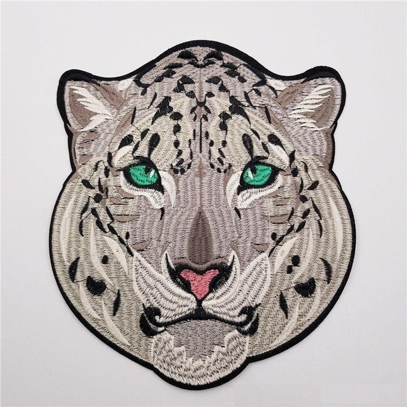 Delicate Tiger Embroidered Applique Patch,Vintage Tiger Patch for Clothing or Dress,Costume Decorative Embroidery Appliques Patches image 1