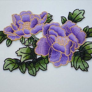 Delicate Embroidered Flower Applique Patch,Vintage Embroidery Floral Patch for Clothing or Dress Decorative Appliques