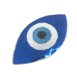 Eye Sequined Applique Patches,Paillette Patch,Sequins Eyes Patch Supplies for Coat,T-Shirt,Costume Decorative Appliques Patches