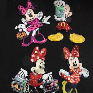 Cartoon Sequined Applique Patch,Paillette Patch,Sequins Patch Supplies for Coat,T-Shirt,Costume Decorative Sequin Appliques Patches