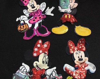 Cartoon Sequined Applique Patch,Paillette Patch,Sequins Patch Supplies for Coat,T-Shirt,Costume Decorative Sequin Appliques Patches