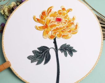 Delicate Embroidered Floral Applique Patches,Vintage Flower Patches for Clothing or Dress Decorative Embroidery Appliques