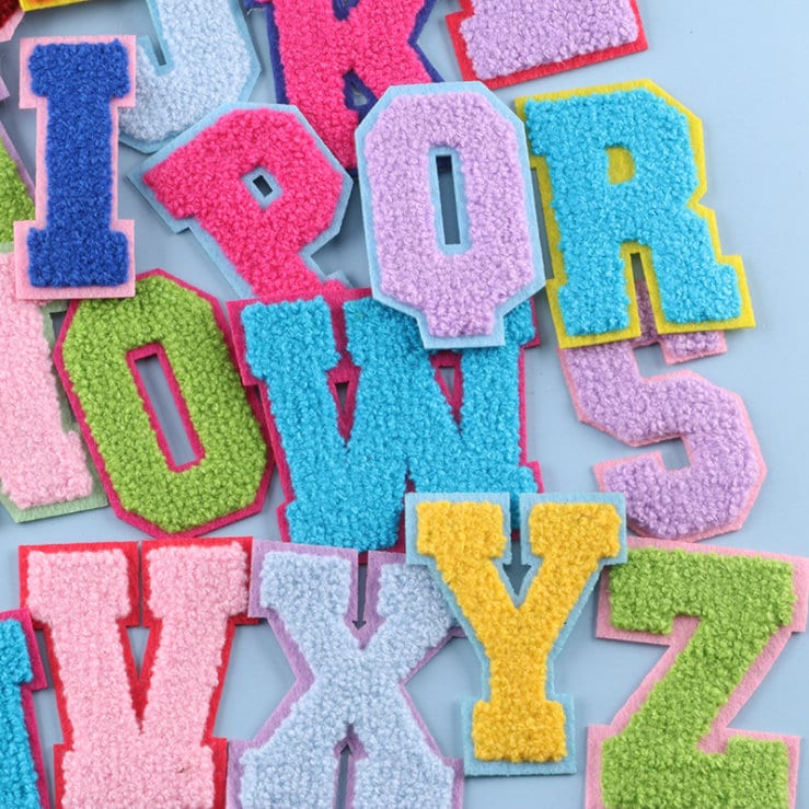 Colorful Embroidered Letter Iron on Applique Patchembroidery - Etsy
