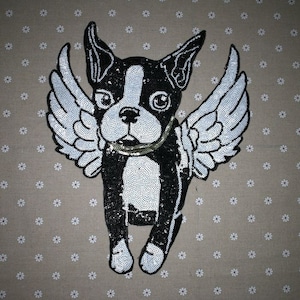 Engel Hund Pailletten Applikation Patch, Paillette Patch, Pailletten Patch Lieferungen für Mantel, T-Shirt, Kostüm Dekoration