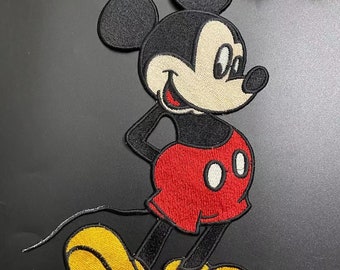 Cartoon Embroidered Applique Patch,Embroidery Mickey Patch for Clothing or Dress,Decorative Embroidery Appliques Patches