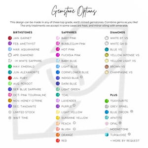 a list of different colors and names on a white background