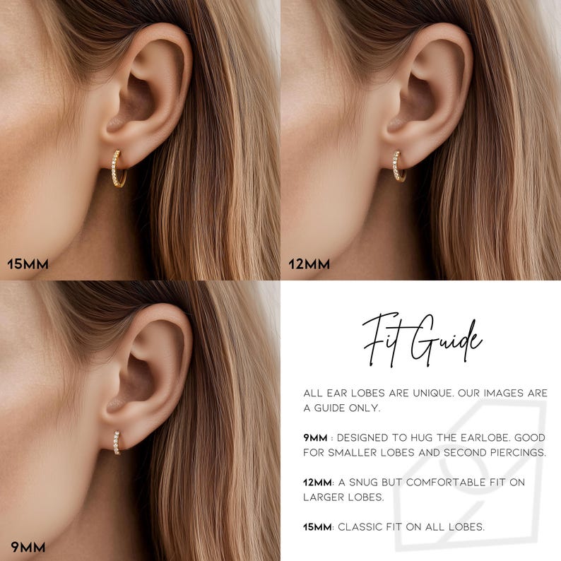 1.5mm Natural Emerald Hoop Earrings 9mm 12mm 15mm. 14k 18k Yellow White or Rose Gold . Emerald Huggie Earrings . Small Hoop Earrings Polamai image 7