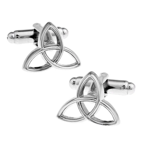 Boutons de manchette celtique Trinity Knot irlandais Triquetra Wiccan symbole amour éternel ascendance marié meilleur homme garçons d'honneur mariage cadeau de fête des pères