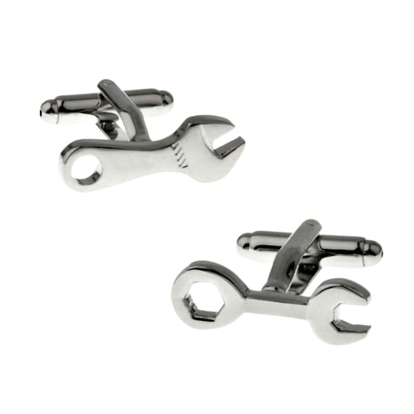 Wrench Set Cufflinks Handyman Tools Contractor Home Repair Builder Construction Worker Groom Best Man Groomsmen Wedding Father's Day Gift