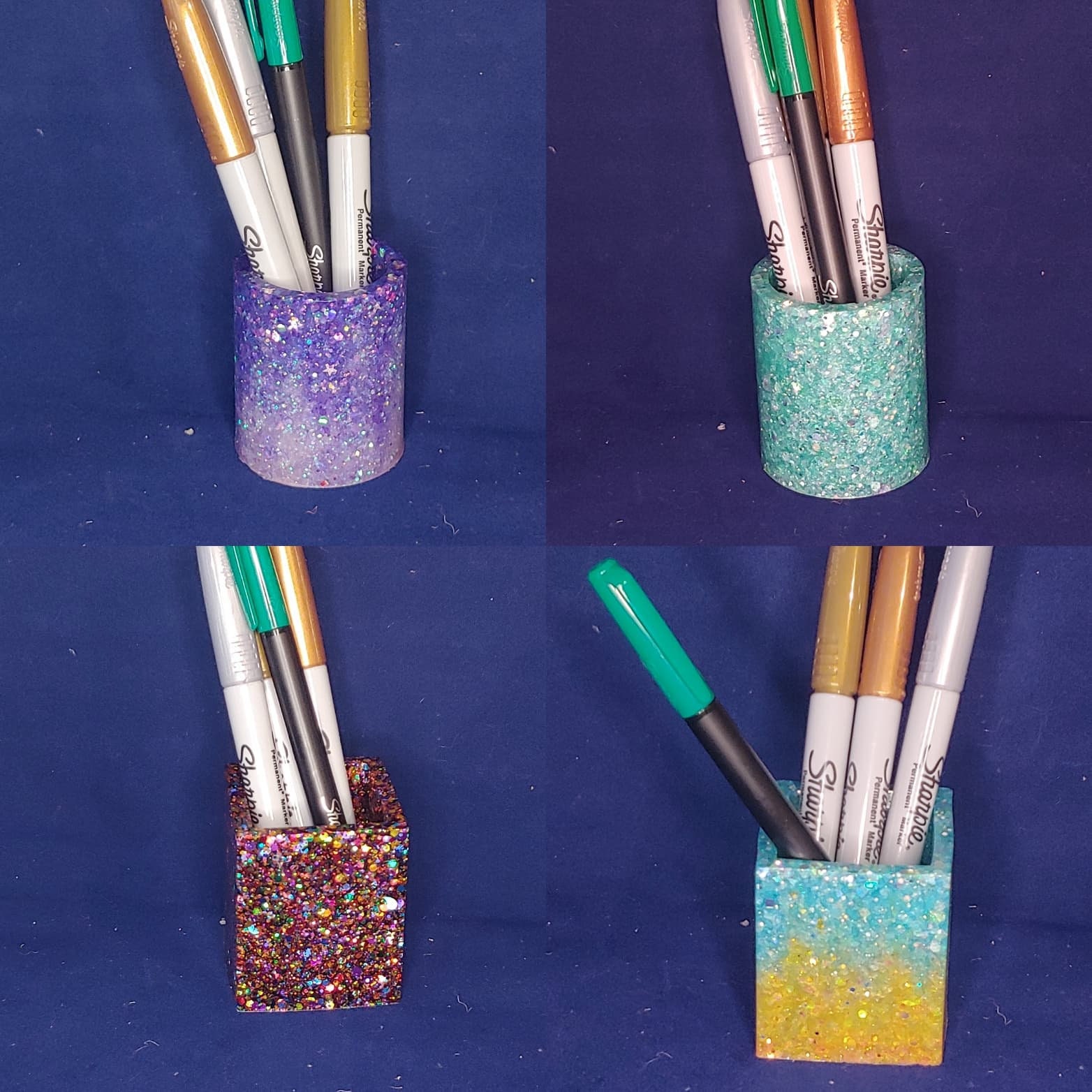 Resin pen/pencil holder Etsy