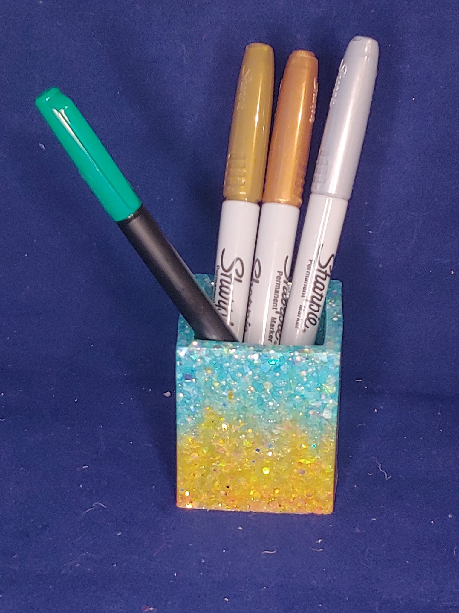 Resin pen/pencil holder Etsy