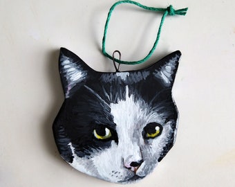 Custom Pet Ornament - HandPainted,  Polymer Clay, Custom handpainted personalized Dog Ornament for Christmas, Dog Painting, Original Acrylic