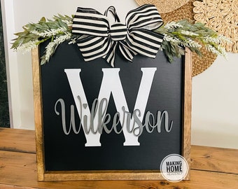 Front Door Hanger| Customized  Door Hanger | Welcome Door Sign| Front Door Sign| Personalized Welcome Sign| Wedding Gift Sign