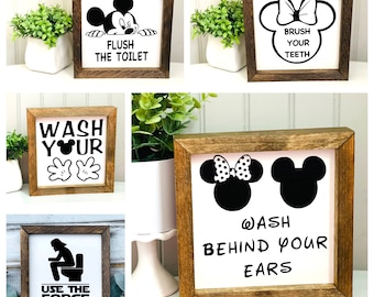 Disney Signs | Disney Wood Sign| Disneyland Wood Sign| Mickey Mouse Sign| Disney Home Decor | Disney Castle Sign| Disney Inspired Signs