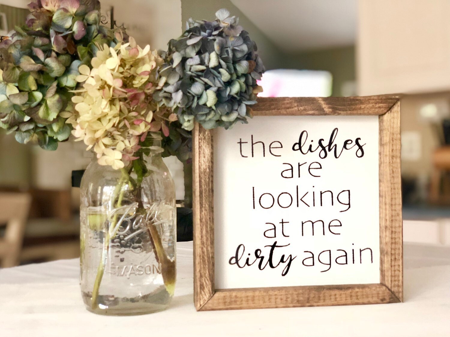 Schmutziges Geschirr Schild. Das Geschirr schaut mich wieder Etsy