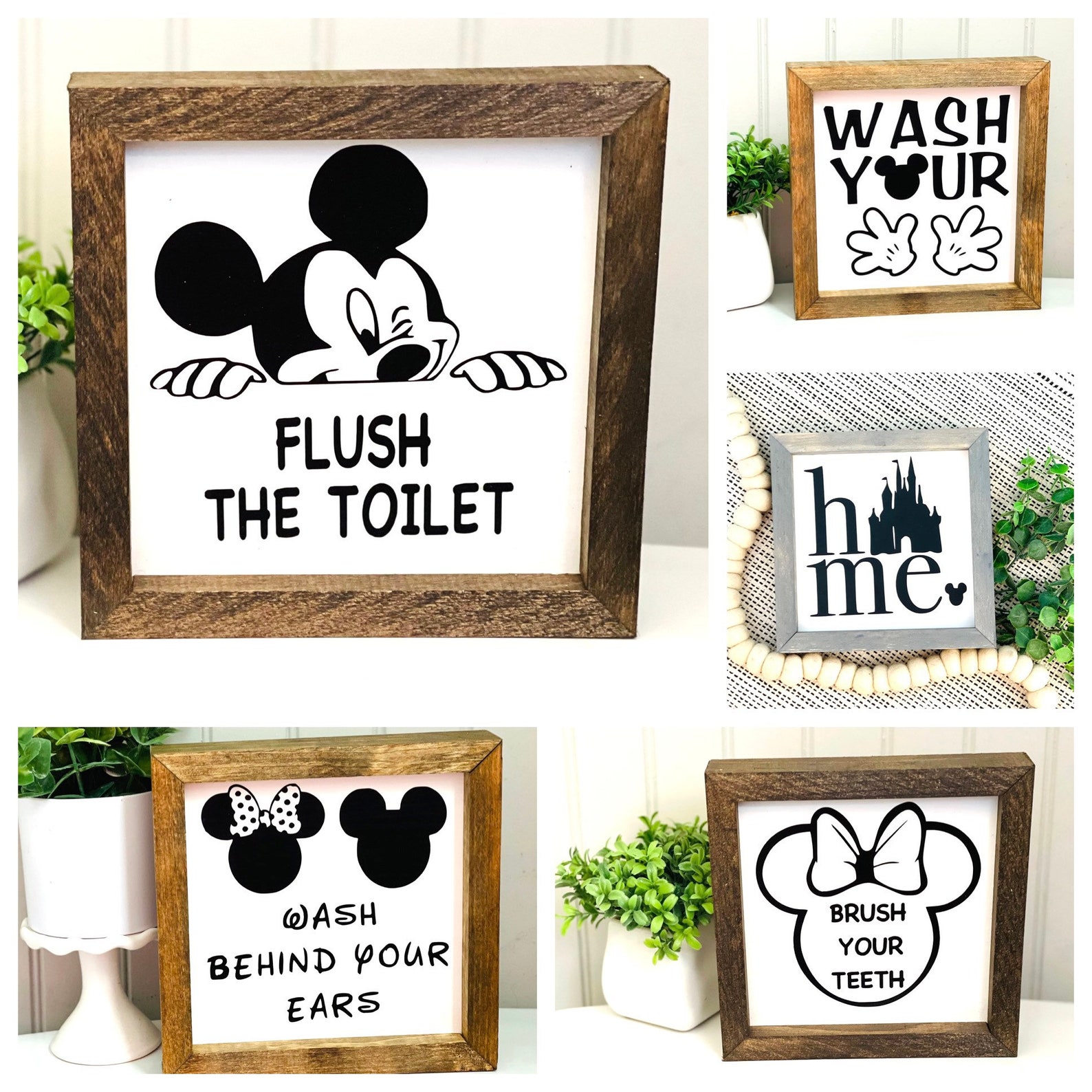 Disney Signs Disney Wood Sign Disneyland Wood Sign Mickey Etsy