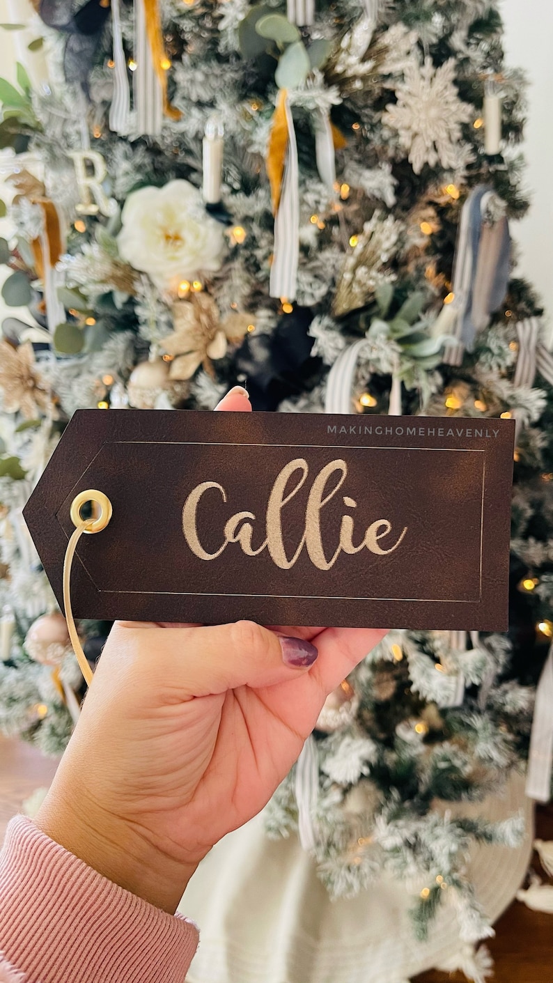 Personalized Name Tags. Leather Name Tags. Name Tags for Etsy