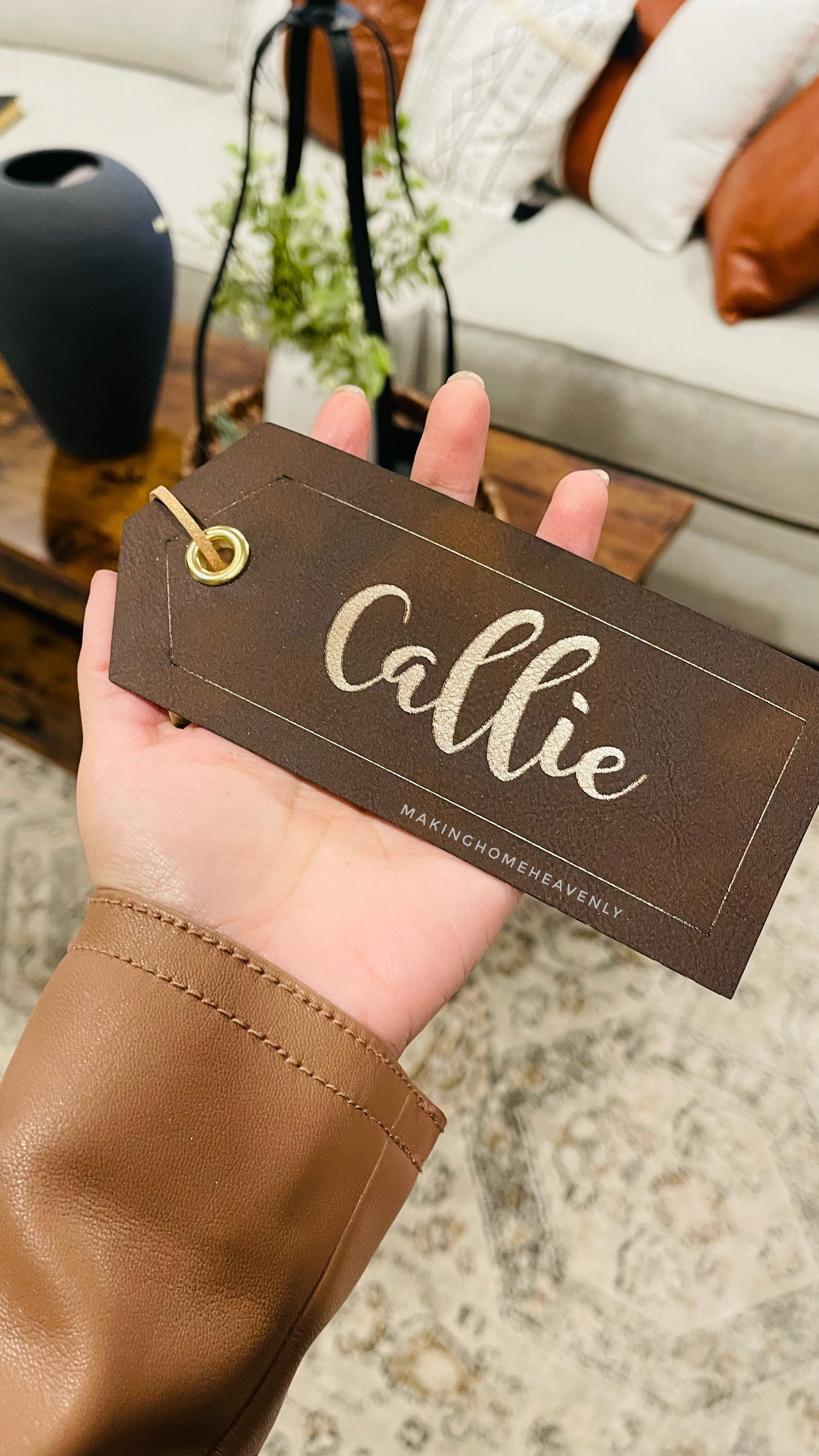 Personalized Name Tags. Leather Name Tags. Name Tags for Etsy