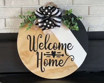 Welcome Home Sign| Welcome Home Door Hanger| Welcome Front Door