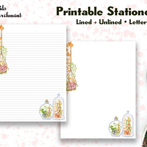 Autumn Leaves Printable Letter Writing Paper / A4 8.5x11 / - Etsy