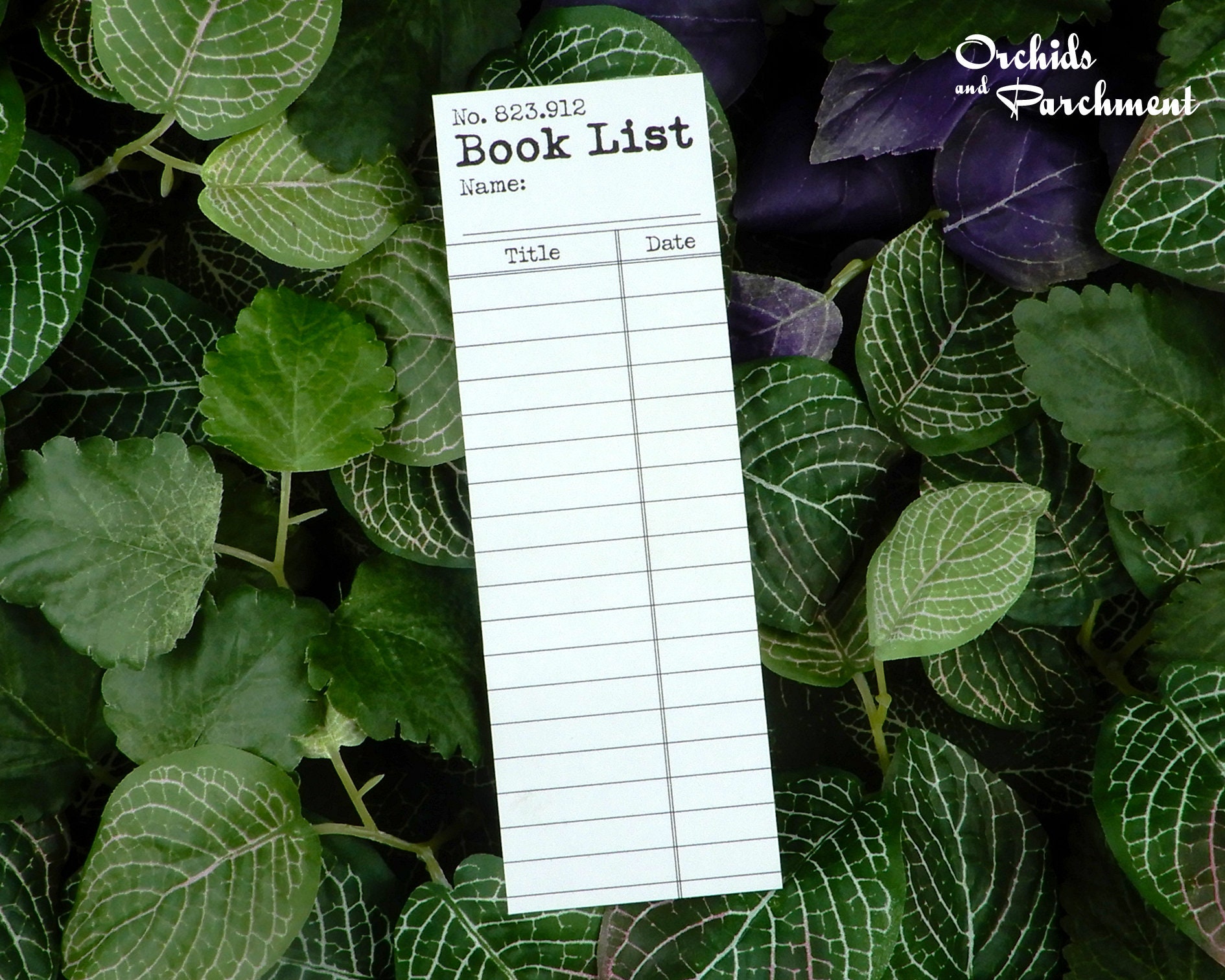 bookmark set booklist dds name bookmark reading list etsy