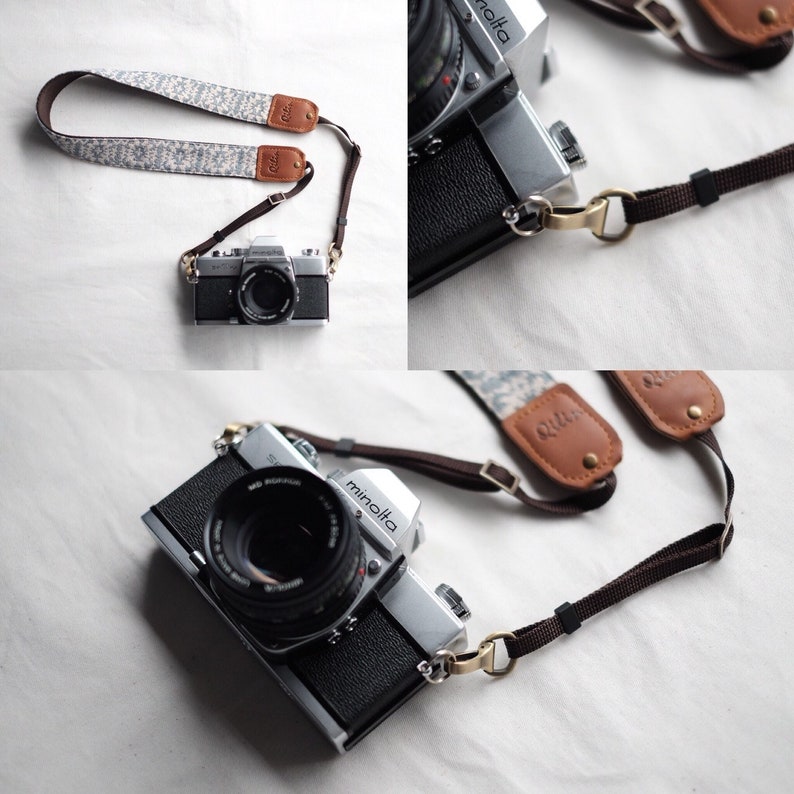 Blue Woven Camera Strap Etsy