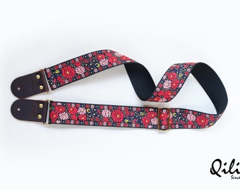 Flower Fields Guitar Strap