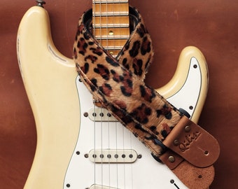 Leopard Guitar Strap