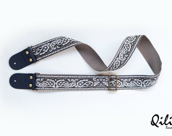 Indigo Gray Guitar Strap