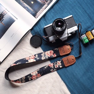 Fabric Flower Camera Strap image 2