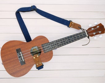 Denim UkuleleStrap 3in1