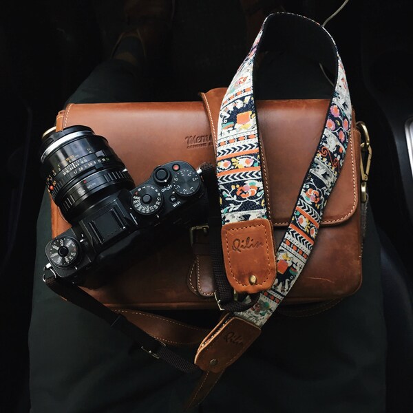 Red, Black Thai Style - Camera Strap