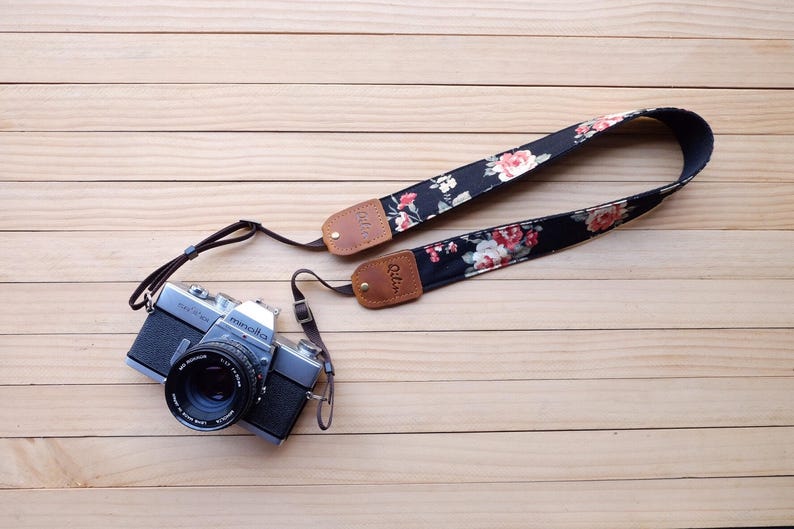 Fabric Flower Camera Strap image 3