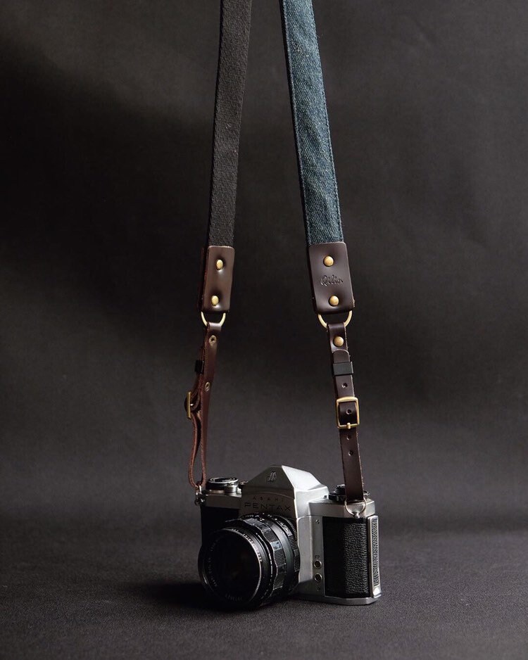 Deep Blue Vintage Camera Strap / Bag Strap Etsy