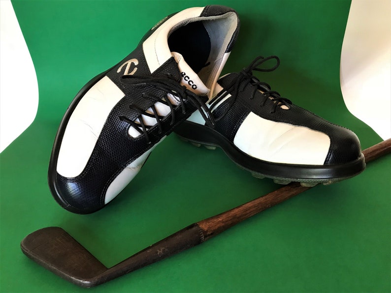 ECCO Men�s Leather Golf Shoes Size EU40 AU/US 6.5 Navy and
