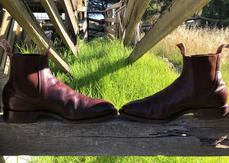 RM WILLIAMS Aus Brown Leather Dress Boots Size 8H Classic | Etsy