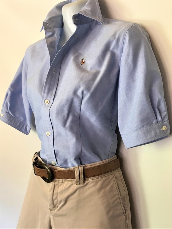 ralph lauren pale blue shirt