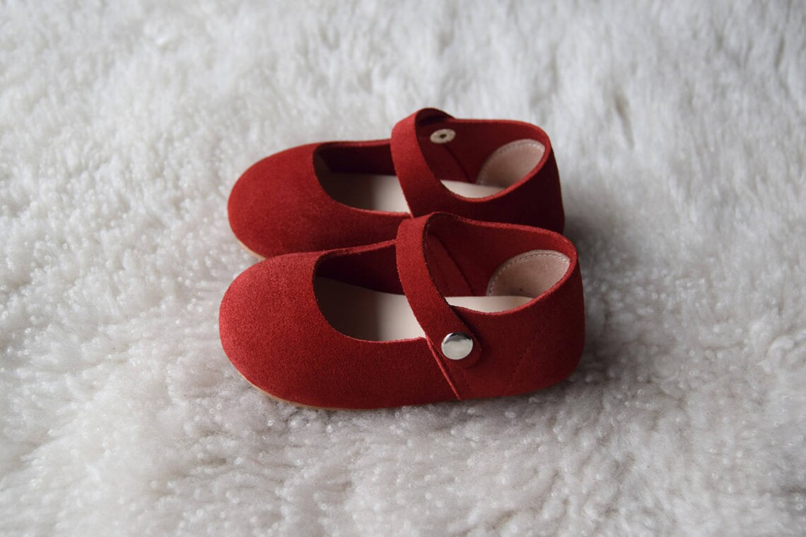 Red Baby Girl Shoes Toddler Girl Shoes Leather Baby Shoes Etsy