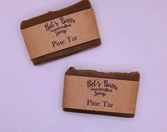 Pine Tar Soap. Unscented. Sensitive and Itchy Skin Bar.