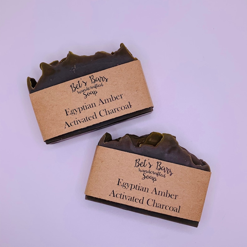 Egyptian Amber With Activated Charcoal Soap Etsy