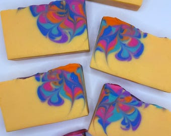 Blueberry Lavender Lemonade Rainbow Soap